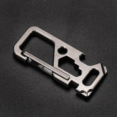 TC4 titanium Alloy Portable Buckle Multi-Tools Keychain Bottle Opener Wrench EDC 07FC0E-D4 - KOEEK