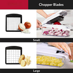 Vegetable Chopper and Spiralizer - Food Chopper with Container 07FC0E-D4 - KOEEK