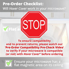 Magnetic Microwave Splash Guard, Transparent Microwave Cover for Foods