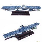 1/1000 WWII US Aircraft Carrier Ticonderoga-class Cruiser CV-14 Model Toy W/base 07FC0E-D4 - KOEEK