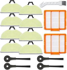 8 replacement mop pads, spare parts and accessories for vacuum cleaner models 07FC0E-D4 - KOEEK