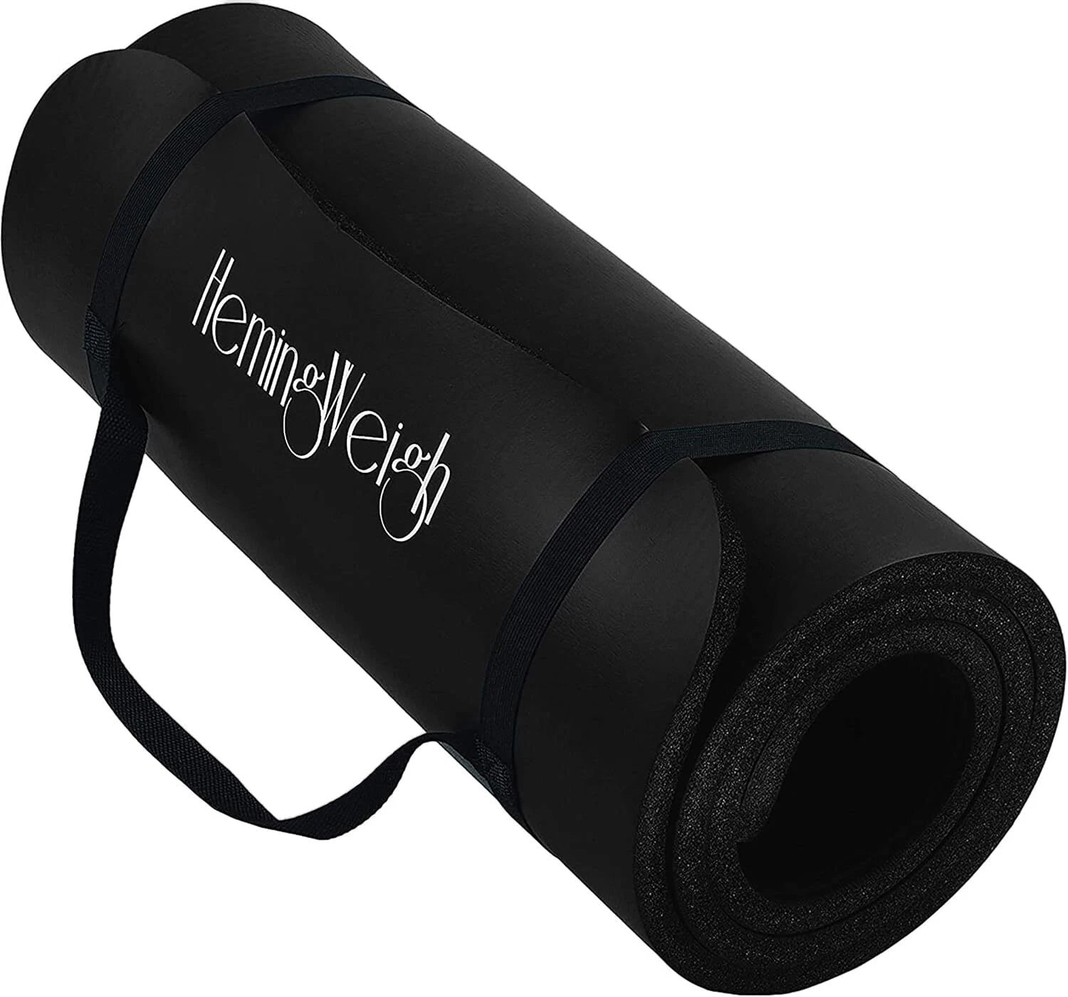 1 Inch Extra Thick Non-Slip Yoga Mat - Exercise Mat for Home Workouts, Black 07FC0E-D4 - KOEEK