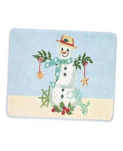 - Bath Mat, Cotton Bath Rug with Non-Slip Backing, Christmas Decorations 07FC0E-D4 - KOEEK