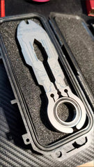 TC4/TC21 Titanium Alloy Multi Tool EDC Pocket Pry Bar with Wrench Socket CNC 07FC0E-D4 - KOEEK