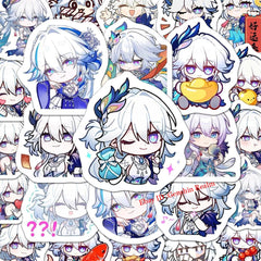 60Pcs Anime Honkai: Star Rail Yao Guang Waterproof Stickers Decoratio Gift 07FC0E-D4 - KOEEK