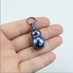 Titanium Damascus Gourd Pill Case Holder Container Box Waterproof Keychain EDC 07FC0E-D4 - KOEEK