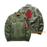 Anime GUNDAM Flight jacket Thick/Thin Coat Cosplay Casual Embroidered Zip Jacket 07FC0E-D4 - KOEEK