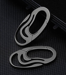 EDC Titanium Creative Waist Hanging Keychain Carabiner Portable Outdoor Buckle 07FC0E-D4 - KOEEK