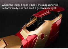 1:1 Avengers Iron Man MK42 Armor Hand Arm LED Gloves Voice Halloween Cosplay Toy 07FC0E-D4 - KOEEK