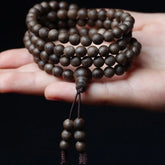 6mm * 108 Bracelet Black Oil Old Material Collection Hainan Agarwood Bracelet 07FC0E-D4 - KOEEK