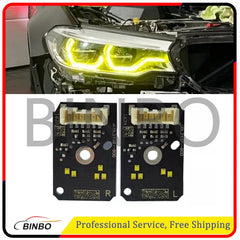Yellow DRL LED For 2019 BMW 5 series G30 530i G32 GT F90 Headlight Angel Eyes 07FC0E-D4 - KOEEK