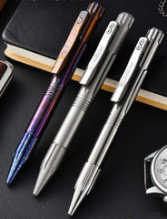 Titanium Alloy Pocket Ballpoint Pen Office Signature Pen Student Stationery 07FC0E-D4 - KOEEK