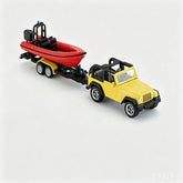1/87 Removable Floating Boat Toy Siku Jeep Wrangler w Boat Trailer Diecast Model SIKU - KOEEK