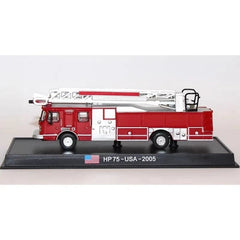 Red Base 1/87 HP75 Fire Truck 2005 Diecast Finished Model Moving Wheels Display RED_BASE - KOEEK