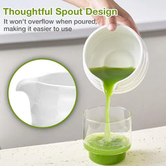 Matcha Whisk Set, Japanese Tea Set (5pcs) includes Matcha Bowl with Spout (19 oz 07FC0E-D4 - KOEEK