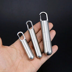 Outdoor Multilayer Waterproof Pill Case Key Chain Capsule Seal Container Box EDC 07FC0E-D4 - KOEEK