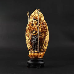 18.5cm Resin Thousand-Hand Guanyin Bodhisattva HandPainted Buddha Statue 07FC0E-D4 - KOEEK