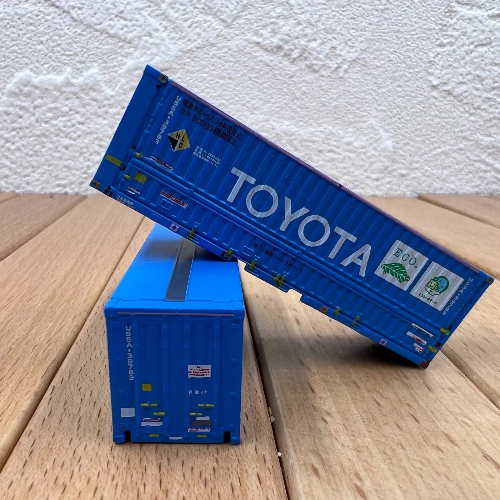 1/160 2X HO Shipping Container containers Plastic Model Train Diorama Accessory 07FC0E-D4 - KOEEK