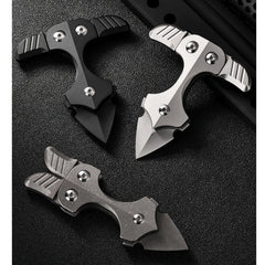 Titanium Alloy Multi-tool Toys EDC Pry Bar With Sheath Outdoor Camping Gear Gift 07FC0E-D4 - KOEEK