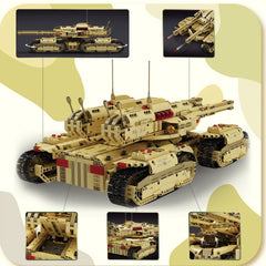 new Mould King 20011 Remote Control Mammoth Tank Military Model Building Block Toy MOULD KING - KOEEK