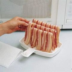 The Makin Bacon Dish - Makes Crispy Bacon in Minutes - Simple, Quick, 07FC0E-D4 - KOEEK