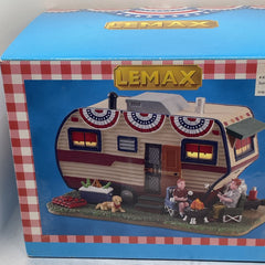 Lemax 2018 Summer Trailer Porcelain Lighted Display USA 4th Of July Patriotic LEMAX - KOEEK