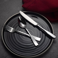 40-Piece Silverware Set,Service for 8,Stainless Steel Flatware Set 07FC0E-D4 - KOEEK