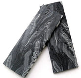 2 Pcs Knife Handle Glass Fiber G10 Damascus Pattern Scales Blanks 130x42x8mm EDC 07FC0E-D4 - KOEEK