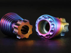 Titanium Knife Lanyard Bead Paracord Necklace Pendant Bracelet Bead EDC Charm 07FC0E-D4 - KOEEK