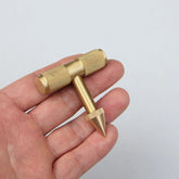EDC Brass Cool Stick Toys Small T-Type Outdoor Pocket Tool Tactical Multi Tool 07FC0E-D4 - KOEEK