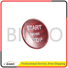Red Start Stop Engine Button Switch Cover Trim fit for Jaguar XJ 2010-2019 07FC0E-D4 - KOEEK