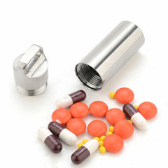 EDC Titanium Multi Tools Waterproof Portable Medicine Bottle Key Pendant Box Set 07FC0E-D4 - KOEEK