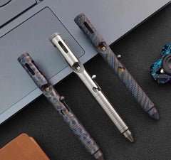 EDC TC4 Titanium Alloy Signature Pen Pocket Multi-purpose Tool Ballpoint Pen 07FC0E-D4 - KOEEK