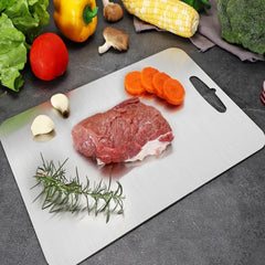 Titanium Double-Sided Cutting Boards Titanium Chopping Board For Kitchen Camping 07FC0E-D4 - KOEEK
