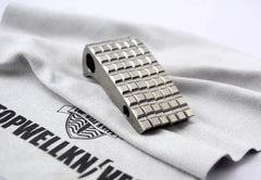 1PC Silver Anodized Titanium Back Spacer for Spyderco Paramilitary 2 Para2C81 07FC0E-D4 - KOEEK