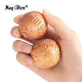 1PC Walnut Wooden Handball Finger Massage Fitness Ball Health Meditation 07FC0E-D4 - KOEEK