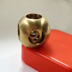 Solid Brass Handmade processed Circular Ghost Ball EDC for tabletop Decoration 07FC0E-D4 - KOEEK