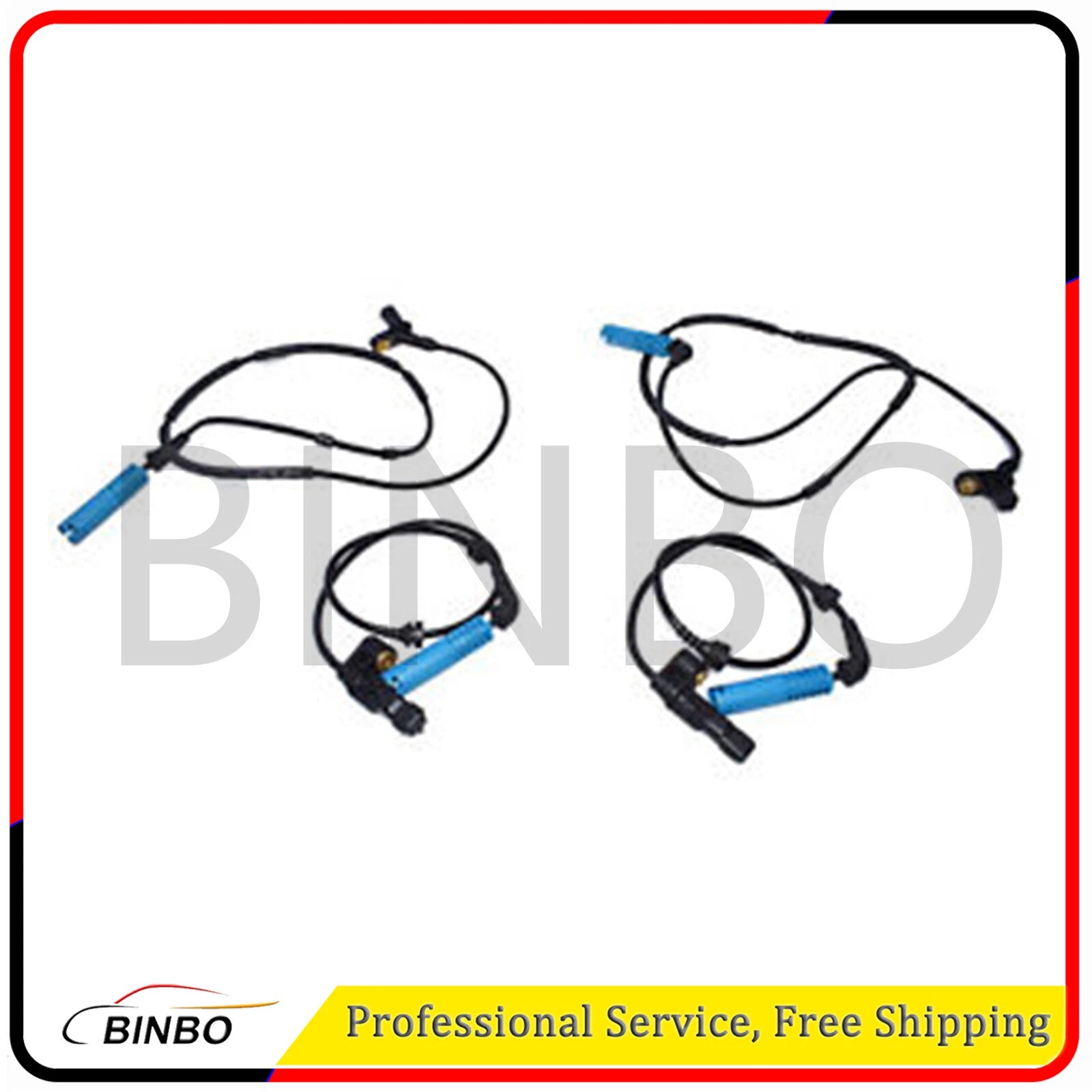 Set of 4 ABS Wheel Speed Sensor Front & Rear For BMW 325i 320i 318i 316i M3 318d 07FC0E-D4 - KOEEK