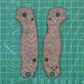 1 Pair Carbon Fibre Knife Handle Scales for Spyderco C223 Para3 Folding Knife 07FC0E-D4 - KOEEK