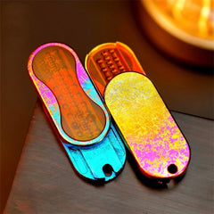 EDC Fidget Slider Stylish Crystal Titanium Fun Mechanical Fidget Toys Idea Gifts 07FC0E-D4 - KOEEK