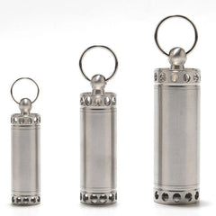 EDC High Stainless Steel Waterproof Storage Box Pill Case Outdoor Container Tool 07FC0E-D4 - KOEEK