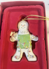 Lenox 2022 Gingerbread Man Ornament Bright Lights Gingerbread Porcelain gold LENOX - KOEEK