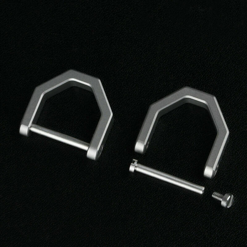 EDC Type D Buckle Titanium Alloy Porable Car Keychain Horseshoe Buckle Gifts 07FC0E-D4 - KOEEK