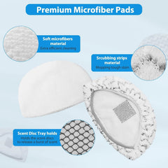 6-pack steam mop replacement pads, model numbers 19402 and 19404 07FC0E-D4 - KOEEK