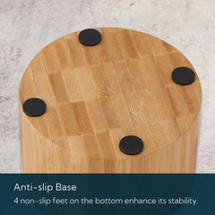 Bamboo Salt Cellar Bowl Box with Swivel Magnetic Lid to Avoid Dust 07FC0E-D4 - KOEEK