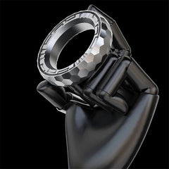 1PC Novel Irregular Fidget Ring EDC Stainless Steel Fidget Toy Stress Relief Toy 07FC0E-D4 - KOEEK