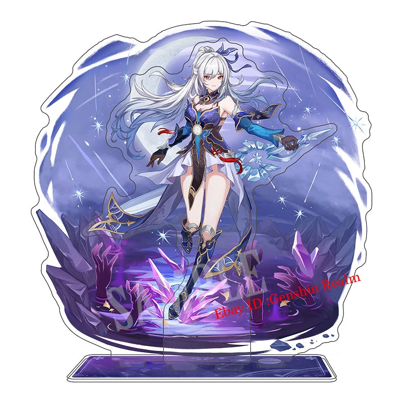 Anime Honkai: Star Rail Jingliu Acrylic Desktop Stand Figure Collection Decor 07FC0E-D4 - KOEEK