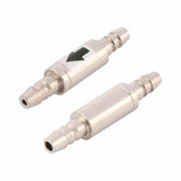 Aquarium Non Return Metal Check Valve 2pcs for Air Pump Airline Tubing 07FC0E-D4 - KOEEK