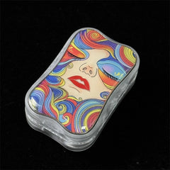 EDC Fidget Toy Rainbow Girl Zinc Alloy PC Mechanical Push EDC Fidget Slider Gift 07FC0E-D4 - KOEEK