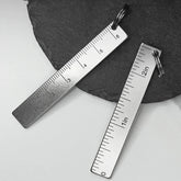EDC Titanium Ruler Measuring Range in/ cm Ruler Keychain Pendant with Key Ring 07FC0E-D4 - KOEEK